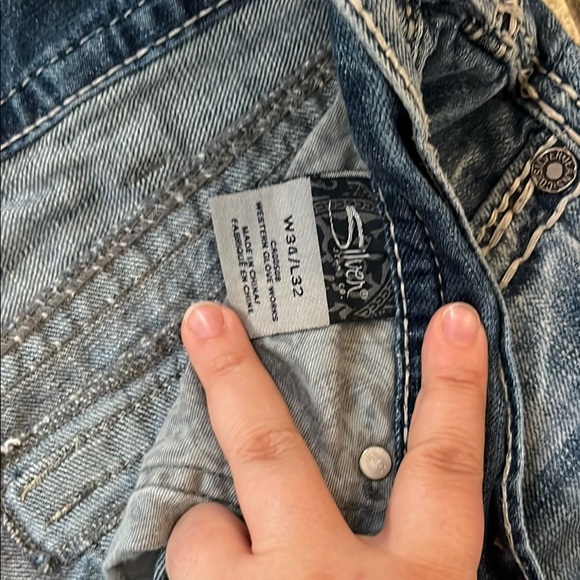 Men's silver Jeans - Picture 5 of 6